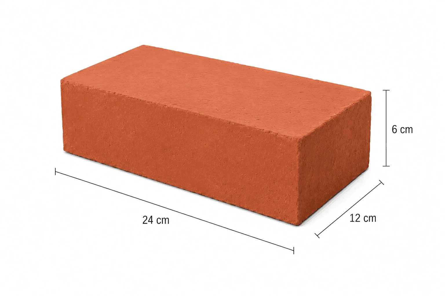 Macizo Brix — 6×12×24 cm — macizo 6x12x24 dimensiones