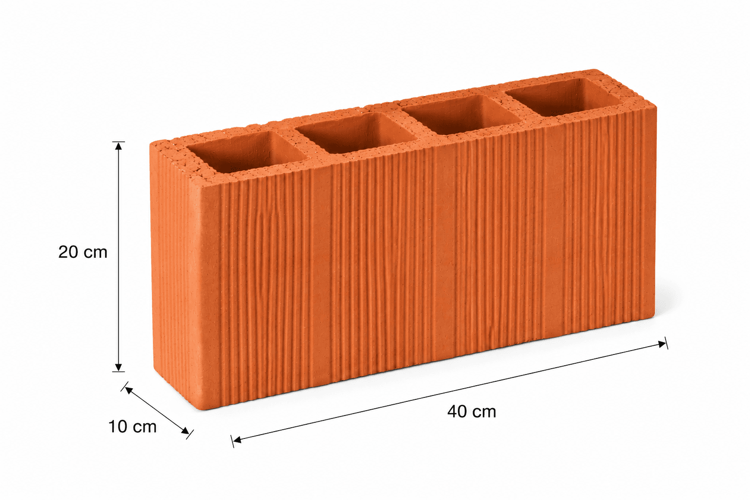 Ladrillo Rayado Vertical — Rayado 10 cm — rayado 10 vertical dimensiones