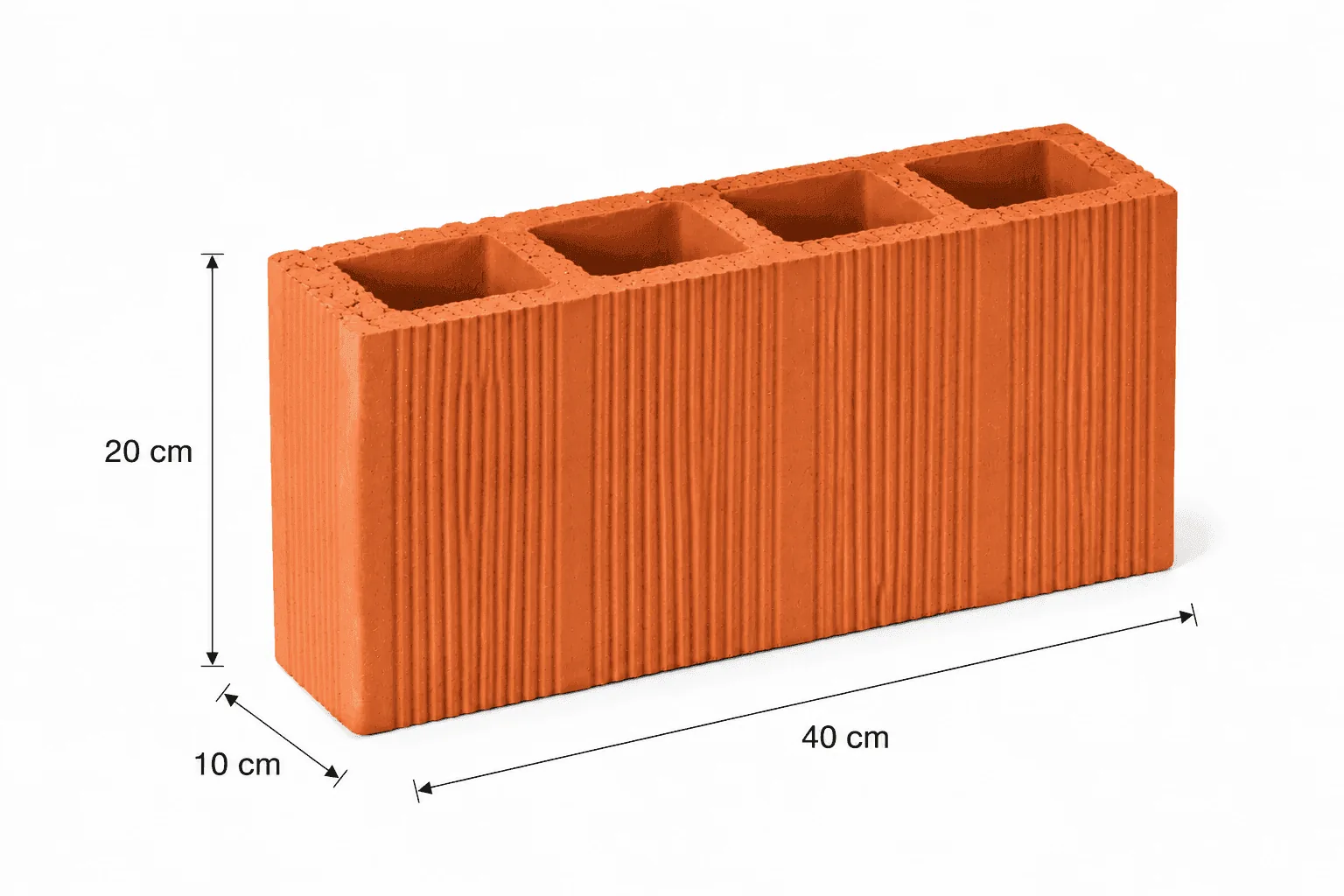 Ladrillo Rayado Vertical — Rayado 10 cm — rayado 10 vertical dimensiones