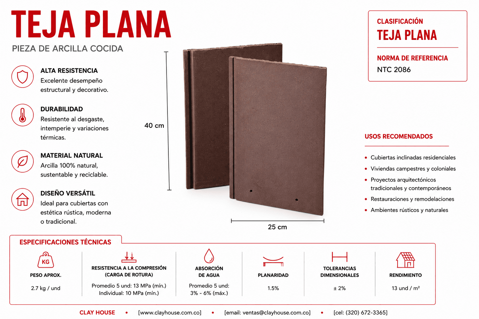 Teja Plana — Chocolate — teja plana chocolate ficha